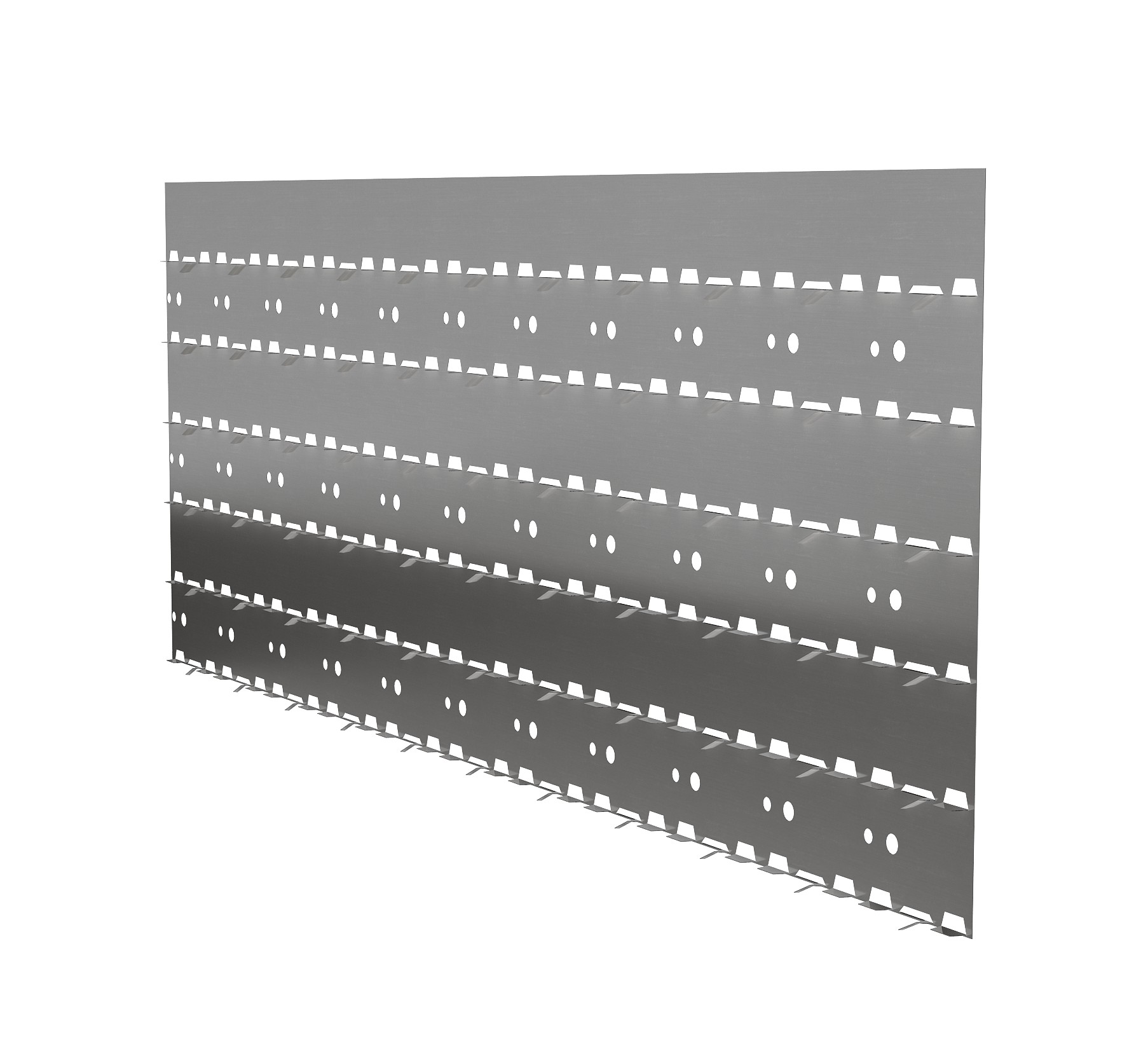 Flat Galvanised Steel Support Sheet - Double