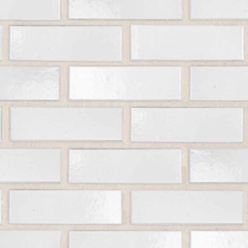 White Glazed Brick - 65mm